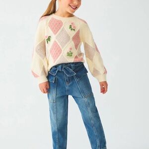 Abel & Lula Paperbag Tie-Waist Jeans